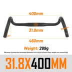 UNO FL12 Gravel Bike Handlebar 31.8x400/420/440/460mm Outer Drop Bar Ultralight Bicycle Handle Road Bicycle Flared Bar