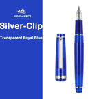 JINHAO 82 Fountain Pen Spin Silver Clip EF F M Nib Business Office School Supplies Ink Pens Korean Stationery Pens for Writing