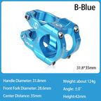 CNC MTB Stem 31.8 Ultralight Handlebar Stem 35mm Aluminum Alloy Road Mountain Bike Bridge Cycling Short Stem Bicycle Accessories
