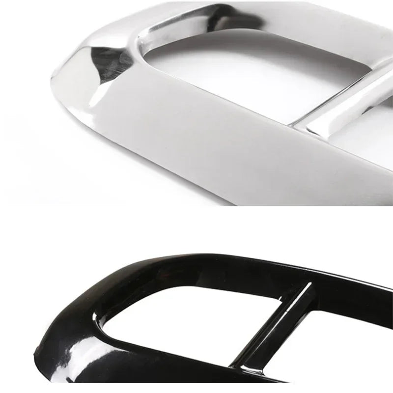 For 2020-2022 Mercedes-Benz GLC GLE GLS W167 X253 X167 stainless steel tail throat exhaust muffler pipe cover paper accessories