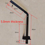 Aquarium light hanging bracket aluminum alloy rust-proof lamp holder black 5.0mm