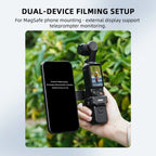 BRDRC Magnetic Adapter Mount for DJI Osmo Pocket 4/3,Magsafe Bracket For iPhone 17/16/15/14/13,Pocket 4/3 Accessories