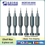MECHANIC 6 in 1 iShell Precision Screwdriver Set for iPhone Samsung OPPO VIVO etc Mobile phone repair tools