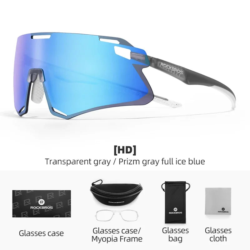 ROCKBROS Cycling Glasses Men Women Lightweight Sunglasses Road UV400 Cycling Eyewear Mountain Bike Bicycle MTB Road Goggles