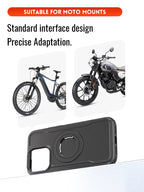 Magnetic Shockproof Case For iPhone 17 16 15 14 ProMax Charging Cover with Lock-in Design fit Quad-style Motocycle/Bike