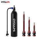 CYCLAMI Tubeless Tire Inflation Tank 1.3L Mountain Road Bike Inflator Tyre Air Bottle Tire Booster Vacuum Tire Tank Cylinder