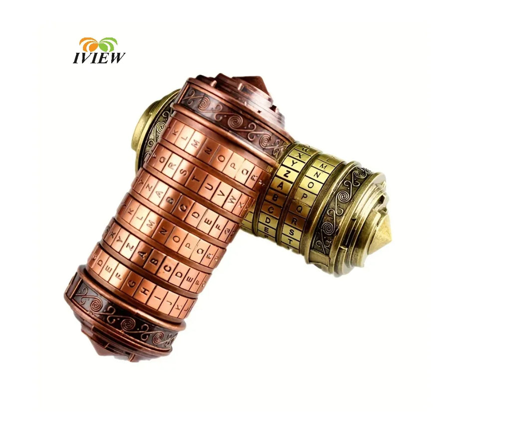 Code Toys Metal Cryptex Locks Da Vinci Educational Toys Valentine'S Day Gift Wedding Gifts Mother'S Day Letter Password Escape