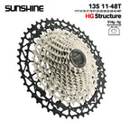 SUNSHINE MTB cassette freewheel HG sprocket carbon steel 10/11/12/13 speed 11T-40T to 11T-52T