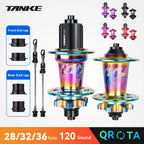 TANKE 120 Click Hub 6 Bearing MTB Hub Front Rear 28 32 36 Holes Disc Brake Mountain Bicycle Hubs 7 8 9 10 11 12 Speed Bike parts
