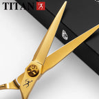 Titan Hairdressers scissors professional hair scissors gold hairdressing  barber salon tool cut scissors