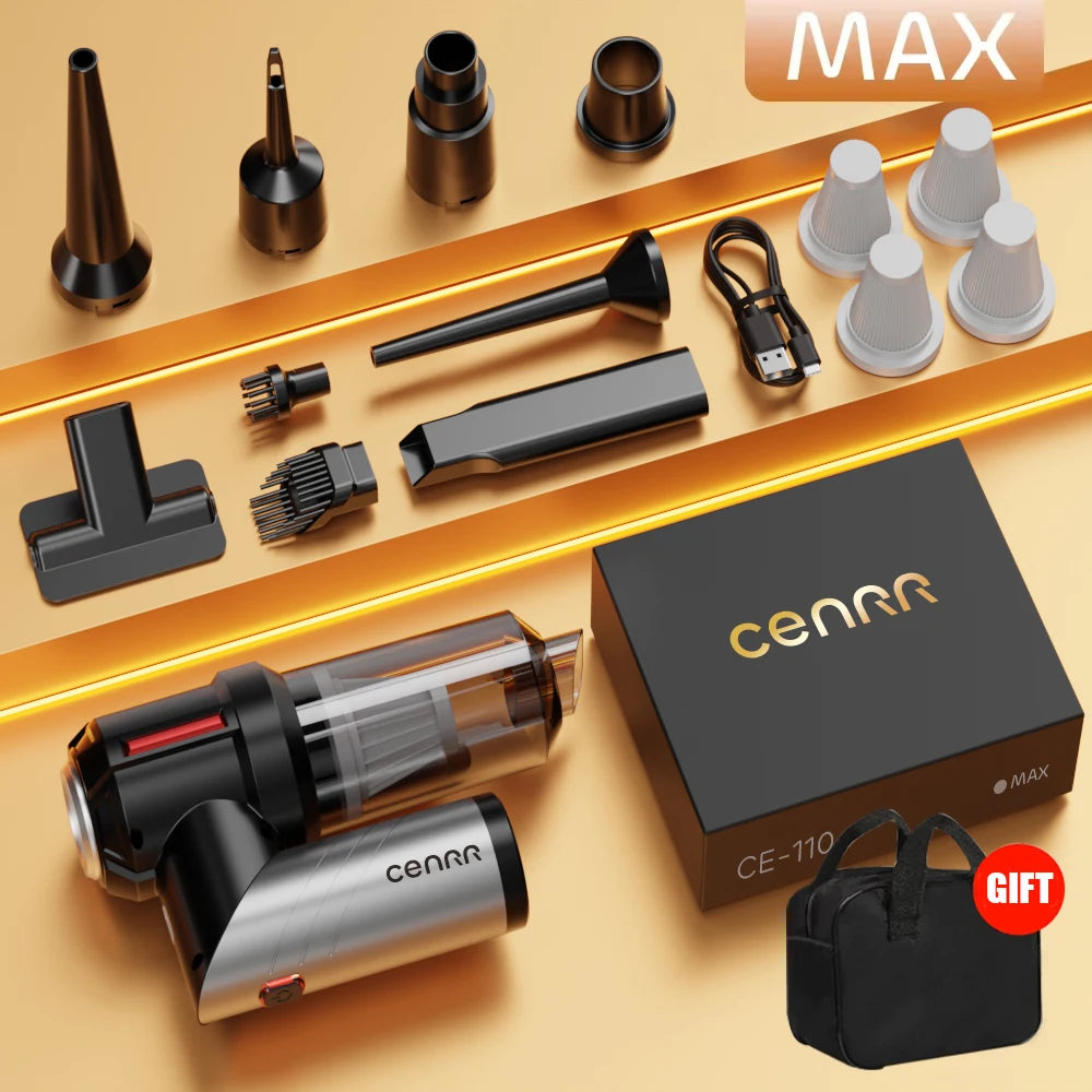 CENRR Car Vacuum Cleaner Mini 998000PA Powerful Cordless Portable Vacuum Cleaner for Home Appliance Handheld Blower Car Cleaner