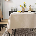 Rectangular Tablecloth Cotton And Linen Tablecloth Waterproof Oil-Proof Solid Color Cover Towel Home Dining Table Decoration