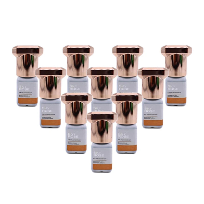 5/10PCS 5ml Sky Rose Glue Strong Fast Drying Eyelash Extensions Glue Korea Professional Lash Adhesive Retention 7 Weeks