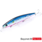 TSURINOYA 4PCS Ultra Long Casting Saltwater Sinking Minnow Sea Fishing Lure BAYONET 135mm 26.4g Seabass Mackerel Hard Bait