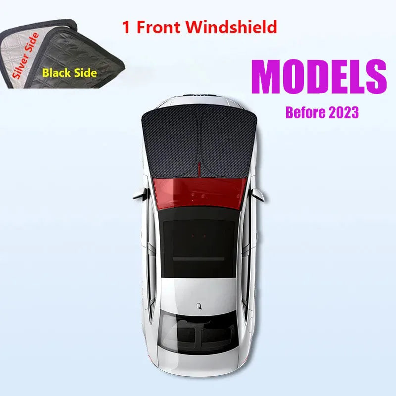 for Tesla Model 3 Y S X 2025-2020 26 Privacy Sunshade Side Window Sun Shades Front Rear Windshield Blind Shading Outdoor Camping