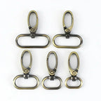 50Pcs Metal Strap Buckles Swivel Lobster Clasp Bag Webbing Trigger Snap Hooks Handbag Carabiner Hangers DIY KeyChain Accessories