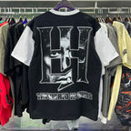 Masked Tattoo Angel Gun Diamond Short Sleeve Tshirts for Men and Women Crew Neck Cotton Summer Top Tees Oversized