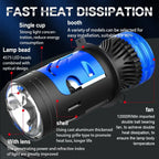 Super bright Projector H4 9003 HB2 led Headlight Canbus for car 4800W Motorcycles Hi/Lo h4 Lens LED Headlamp fog light 12V 24V