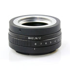 M42-NZ/T Macro Tilt Adapter For M42 Screw lens to Nikon Z mount Z7 Z6 Z5 Z8 Z9 Z50 Z30 ZFC ZF Camera