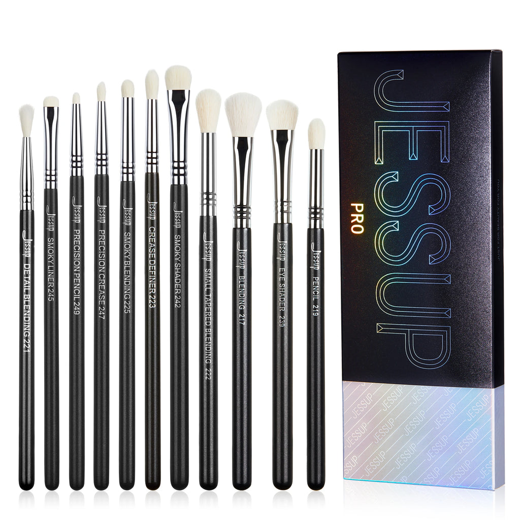 Jessup Lip brushes set,Pro contour different lip shapes,Synthetic,small/cat-tongue /flat/round/tapered-tip lipliner brush T325