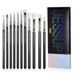 Jessup Eye Makeup Brushes set Professional Eye Blending Brush Synthetic Blends Shadow Crease Pencil Smoky T338