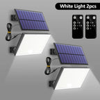 Solar Lights Outdoor 400LED Remote Solar Security Lights Outdoor Motion Sensor Waterproof Solar Wall Lamp Garden Patio Yard