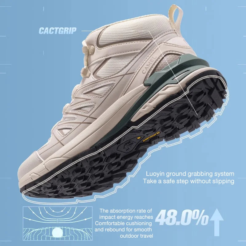GOLDEN CAMEL Outdoor Hiking Shoes Men Women Professional Waterproof Non-slip Hiking Boots Sports Shoes for Men Off-road Climbing