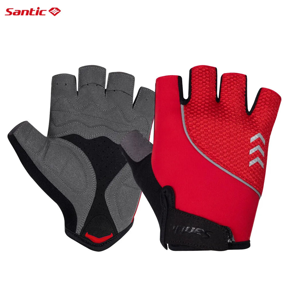 Santic Cycling Gloves Summer Half Finger Bike Gloves MTB Road Bike Breathable K3P136
