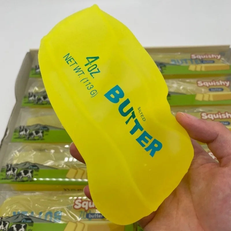 Moldable Butter Stick Squishy Fidget Toy, Vaseline-Filled Squeeze Stress Relief, 1pc/2pcs/3pcs