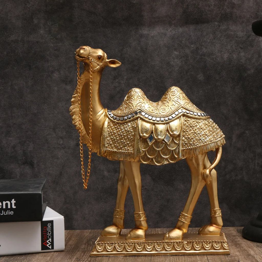 Classic Light Luxury Art Camel Statue: Indoor Decorative Item for Christmas, Halloween, Hanukkah, Thanksgiving, Valentine'S Day
