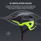 Seeker matte color-blocking cycling helmet, lightweight breathable protective helmet for downhill mountain bikes, adjustable siz