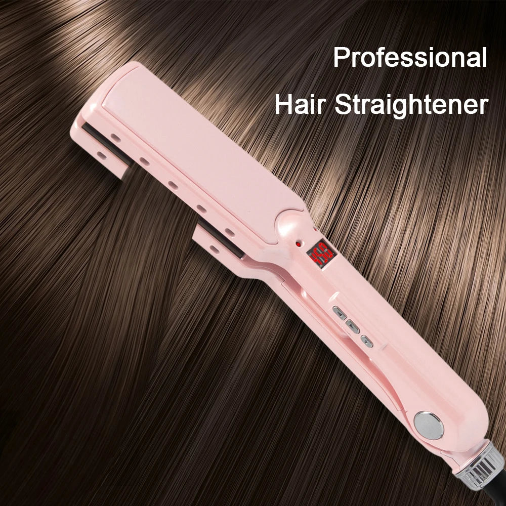 480℉ Titanium Hair Straightener Keratin Treatment Hair Flat Iron Professional Floating Plates Straightening Irons 100-240V
