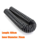60mm 76mm Inner Diameter Length 100cm Air Diesel Heater Duct Pipe Tube Hose High Temp Resistant For Car Camper Truck Caravan