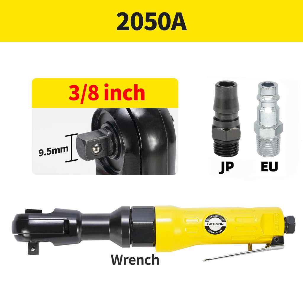 1/2 3/8 1/4 Inch Pneumatic Wrench Air Ratchet Air Wrench Pneumatic Tools Spanners Air Tools With A EU Connector