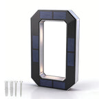 12CM Solar Lighted House Number Outside Light-up LED Address Number Waterproof House Number Light Address Sign Home Decor
