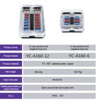 12V-32V 6/12 Way Blade Fuse Box Block with LED Warning, Waterproof Cover, 100A