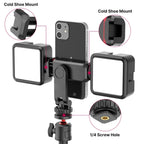 ST-06S Vertical Shooting Phone Mount Holder DSLR Camera Monitor Mount Tripod Mount Clamp for Smartphone Vlog Shooting
