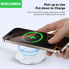 Rocoren 15W Magnetic Qi Wireless Chargers Fast Charging for iPhone 16 15 Pro Max PD Fast Charging For Xiaomi Pad Adapter