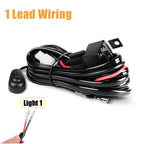Long Range LED Work Light Bar 4X4 Offroad Led Headlights 12-24V Amber Spotlights Driving Fog Lamp for Tractors Truck Motorcycle