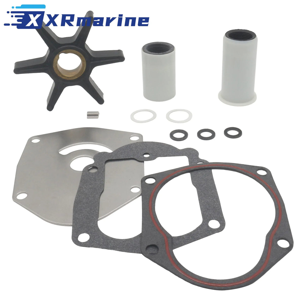 821354A2 Water Pump Impeller Repair Kit for Mercury Mariner Force Outboards 25 30 40 50 HP with Tubes 821354A1 821354A04 18-4531