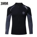 3mm/2mm Neoprene Wetsuit Men Jacket Pants for Swimming Surfing Scuba Diving Kayaking Kitesurf Front Zipper Swimwear Surf Suits