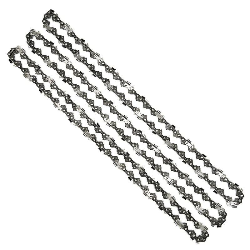 Chainsaw Blades 3 Pieces Saw Chains Semi Chisel for 3/8" Pitch 1.3mm Gauge 44 45 50 52 55 56 57 59 Drive Links Are Available