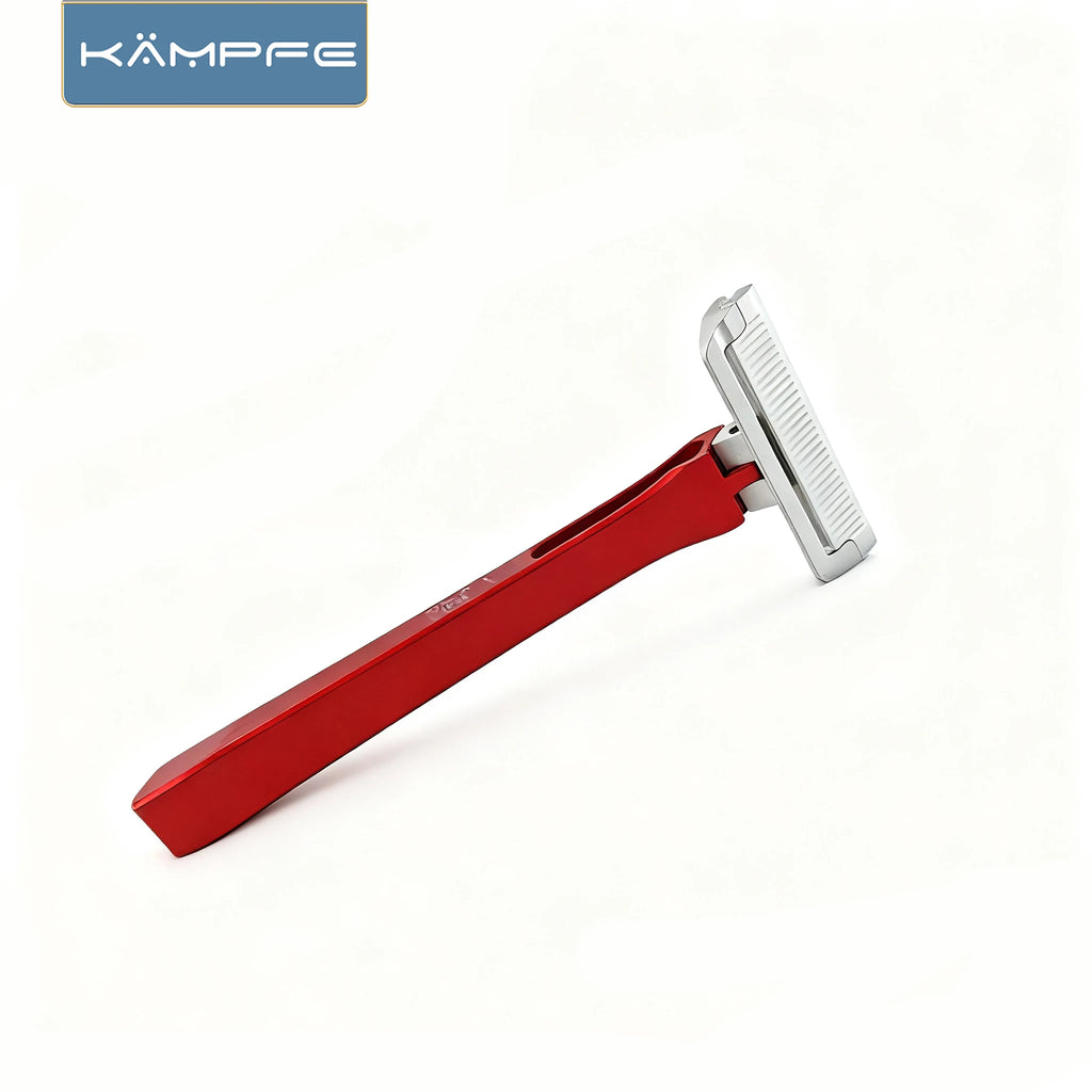KAMPFE Traditional  K25 Aluminum Single Edge Manual Razor Portable Travel Shaver for Men And Women