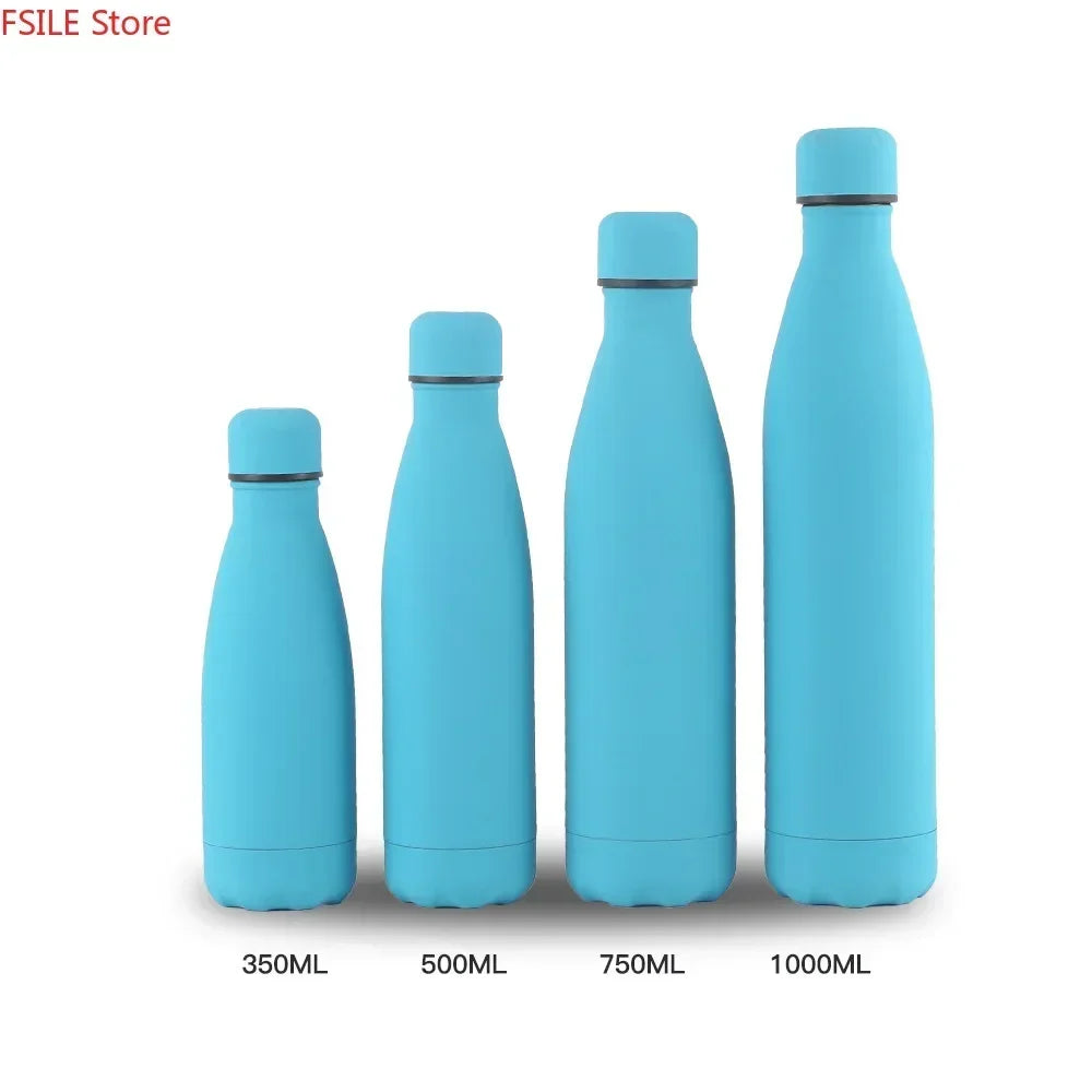 500/750/1000ml Double-Wall Insulated Vacuum Flask Stainless Steel Thermos  BPA Free for Outdoors Sport Water Bottle