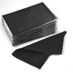 10Pcs/pack Multi Size Silver Polishing Cloth Jewelry Cleaning Anti Tarnish Reusable Soft Wiping Cloth Keep Jewelry Shining Tools