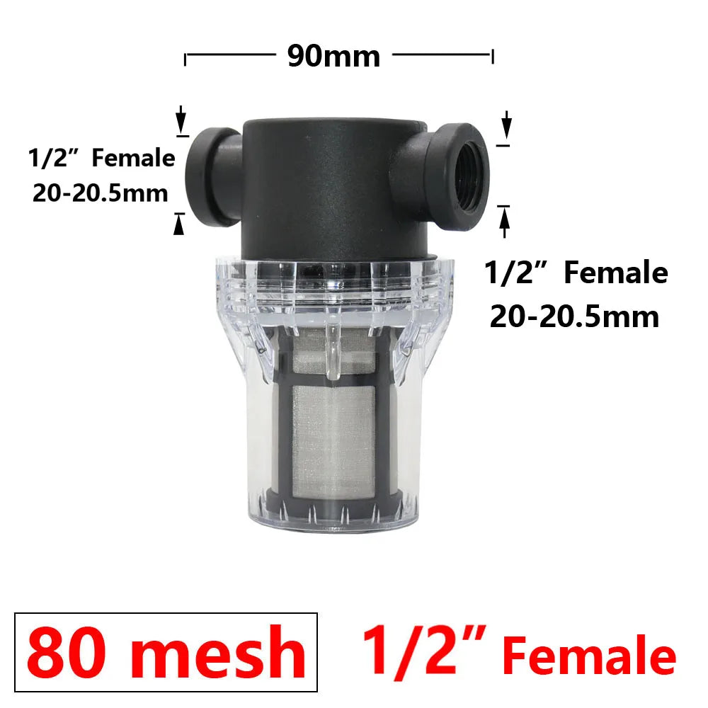 IBC Tank Tap Water Filter Strainer, 1/2 3/4 1 Inch, S60 Adapter for Garden Irrigation