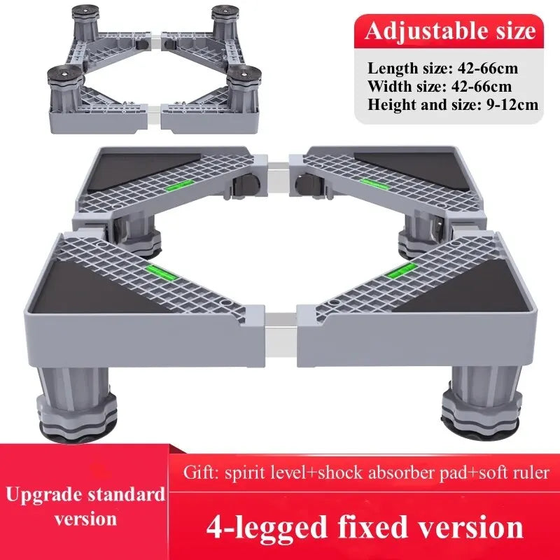 Universal Base Washing Machine Stand Lifting Fridge Base Multi-functional Adjustable Base for Dryer Refrigerator Washing Machine