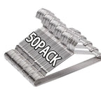 20/50PCS Heavy Duty Stainless Steel Hangers, 16.5 Inch Ultra Thin Space Saving Clothes Hangers, Polished Metal Wardrobe Hangers