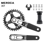 Hollowtech connecting rods 104 bcd 24mm MTB Integrated crankset 170mm mountain bike lightweight crank arm Monoplate cranks