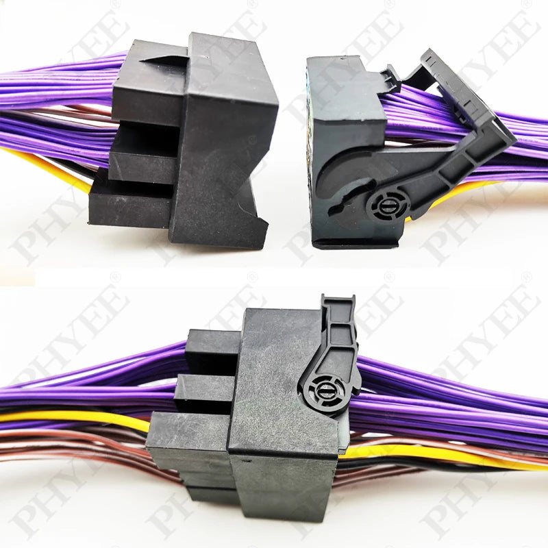 Quadlock Extension Harness Adapter 52 Pin Connector Plug Play Wiring Cable for VW Golf Jetta Polo T-ROC Tiguan Passat Audi